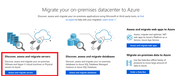 Azure Migrate - Discover - Assess and Migrate Servers