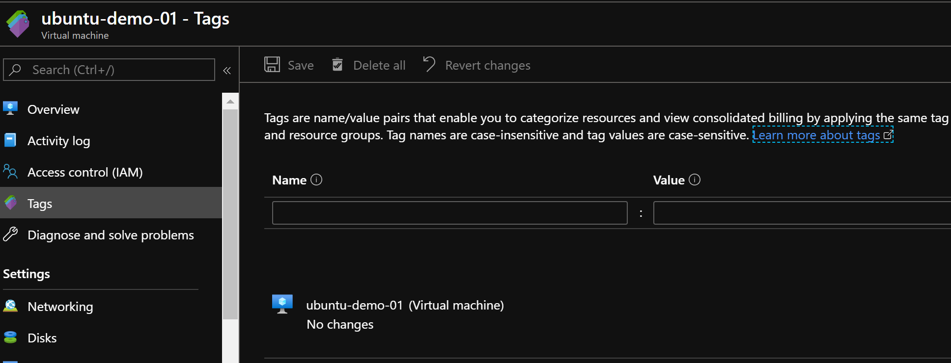 Azure Resource Tags