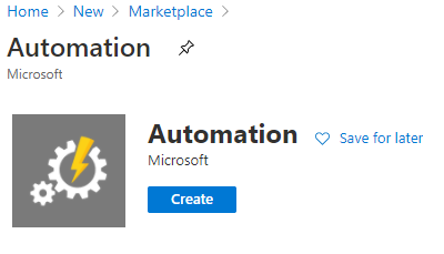 Azure Automation Account